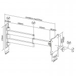 Fits Panasonic TV model TX-L24C3B Silver Swivel & Tilt TV Bracket