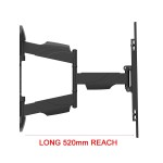 Fits Panasonic TV model TX-L55WT65B  Black Curved TV Bracket