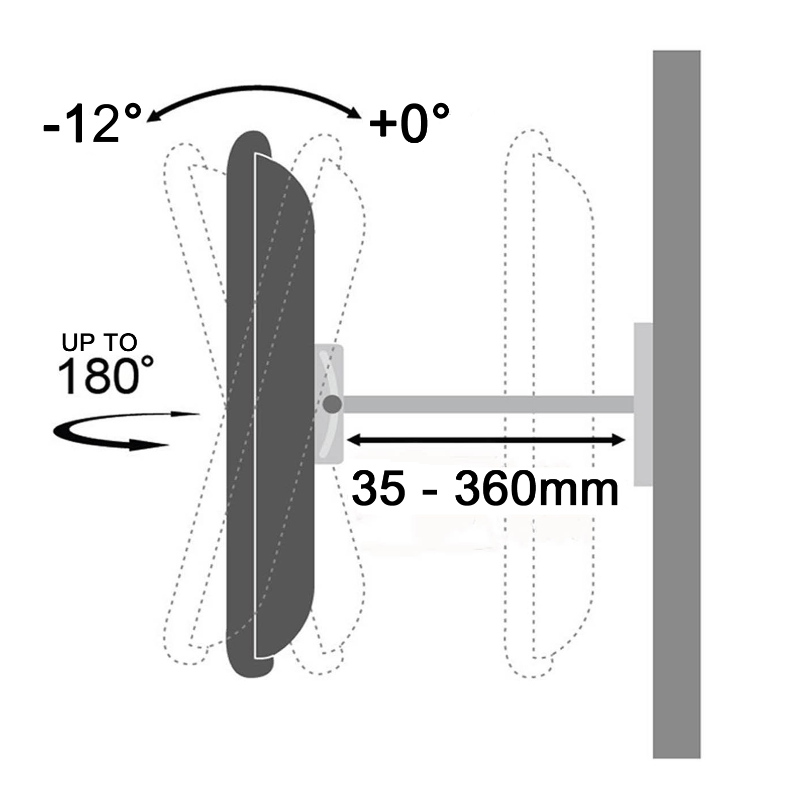 tv-bracket-to-fit-panasonic-tx-55lz800b-silver-swivel-tilt-tv-bracket